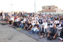 اللد : صلاة عيد الاضحى المبارك موحدة لجميع المساجد في السوق البلدي بالمدينة